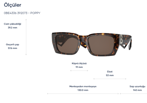 burberry be 4336 392073 güneş gözlüğü