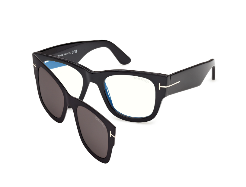 Tom Ford FT 6099 001 54 klipsli güneş gözlüğü