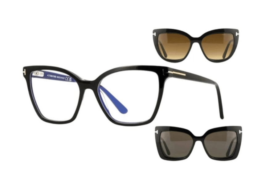 Tom Ford FT 5641 005 53 klipsli güneş gözlüğü